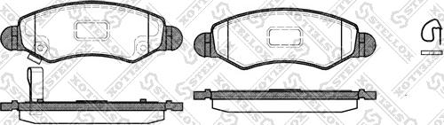 Stellox 713 021-SX - Kit de plaquettes de frein, frein à disque cwaw.fr