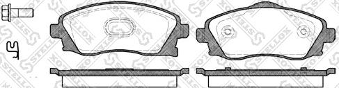 Stellox 785 002B-SX - Kit de plaquettes de frein, frein à disque cwaw.fr