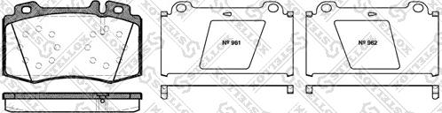 Stellox 780 000B-SX - Kit de plaquettes de frein, frein à disque cwaw.fr