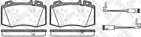 Stellox 780 002B-SX - Kit de plaquettes de frein, frein à disque cwaw.fr