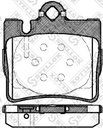 Stellox 781 000B-SX - Kit de plaquettes de frein, frein à disque cwaw.fr