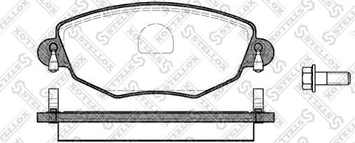 Stellox 787 000B-SX - Kit de plaquettes de frein, frein à disque cwaw.fr