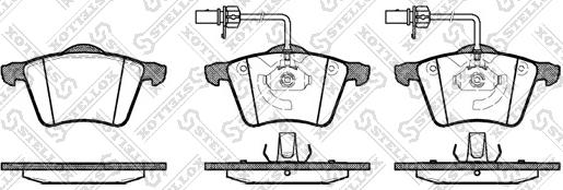 Stellox 732 002B-SX - Kit de plaquettes de frein, frein à disque cwaw.fr