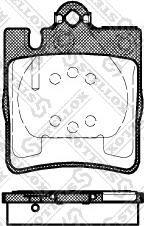 Stellox 720 000B-SX - Kit de plaquettes de frein, frein à disque cwaw.fr