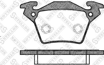 Stellox 728 000B-SX - Kit de plaquettes de frein, frein à disque cwaw.fr