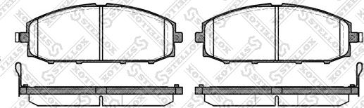 Stellox 722 004-SX - Kit de plaquettes de frein, frein à disque cwaw.fr