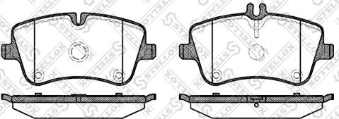 Stellox 779 000BL-SX - Kit de plaquettes de frein, frein à disque cwaw.fr