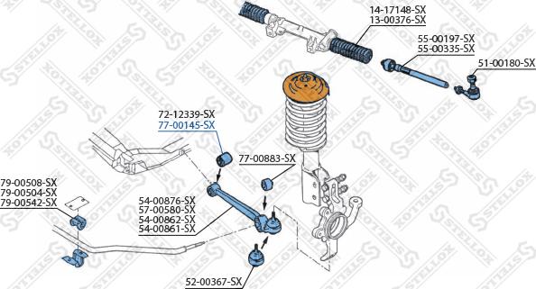 Stellox 77-00145-SX - Suspension, bras de liaison cwaw.fr