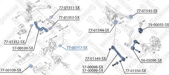 Stellox 77-00117-SX - Suspension, bras de liaison cwaw.fr