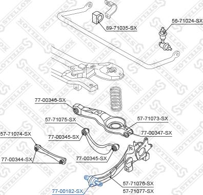 Stellox 77-00182-SX - Suspension, bras de liaison cwaw.fr