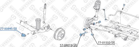 Stellox 77-00845-SX - Suspension, bras de liaison cwaw.fr