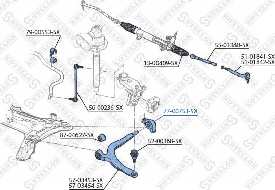 Stellox 77-00753-SX - Suspension, bras de liaison cwaw.fr