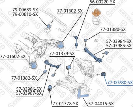 Stellox 77-00780-SX - Suspension, bras de liaison cwaw.fr