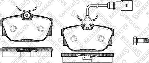 Stellox 778 001B-SX - Kit de plaquettes de frein, frein à disque cwaw.fr