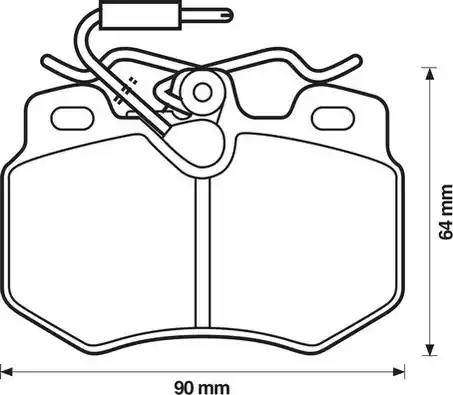 Stop 571406S - Kit de plaquettes de frein, frein à disque cwaw.fr