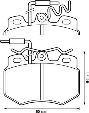 Stop 571319S - Kit de plaquettes de frein, frein à disque cwaw.fr