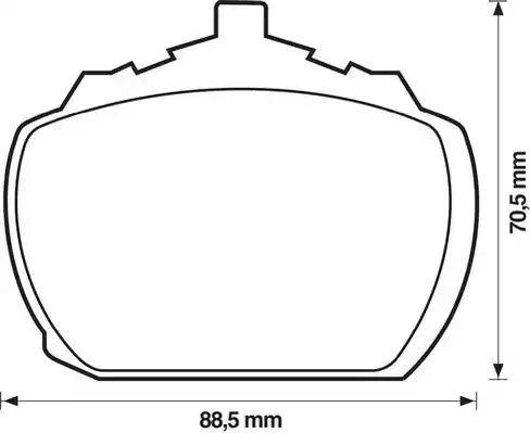 Stop 571233S - Kit de plaquettes de frein, frein à disque cwaw.fr