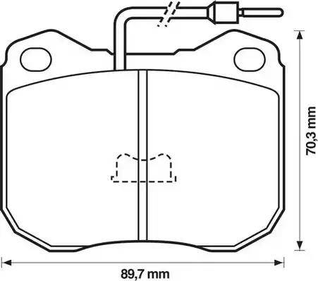 Stop 571228S - Kit de plaquettes de frein, frein à disque cwaw.fr