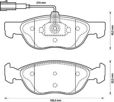 Stop 573042S - Kit de plaquettes de frein, frein à disque cwaw.fr