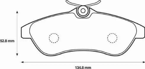 Stop 573084S - Kit de plaquettes de frein, frein à disque cwaw.fr