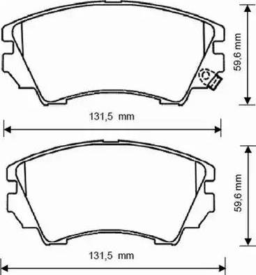 Stop 573269S - Kit de plaquettes de frein, frein à disque cwaw.fr