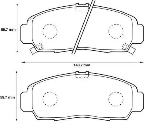 Stop 572449S - Kit de plaquettes de frein, frein à disque cwaw.fr