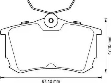 Stop 572520S - Kit de plaquettes de frein, frein à disque cwaw.fr