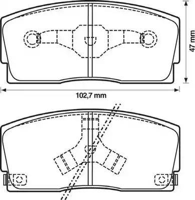 Stop 572164S - Kit de plaquettes de frein, frein à disque cwaw.fr