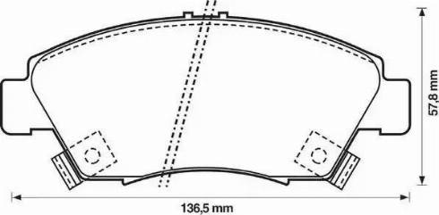 Stop 572340S - Kit de plaquettes de frein, frein à disque cwaw.fr