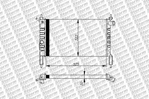 Storm 65006 - Radiateur, refroidissement du moteur cwaw.fr