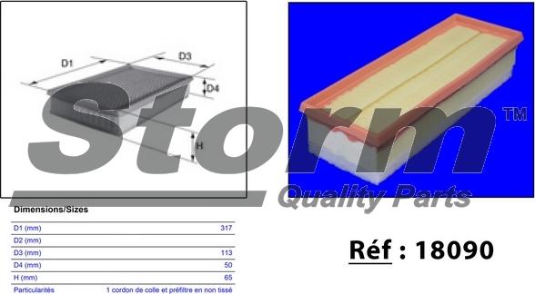 Storm 18090 - Filtre à air cwaw.fr