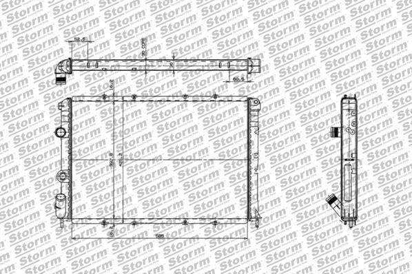 Storm 87103 - Radiateur, refroidissement du moteur cwaw.fr