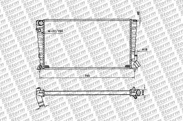 Storm 26501 - Radiateur, refroidissement du moteur cwaw.fr