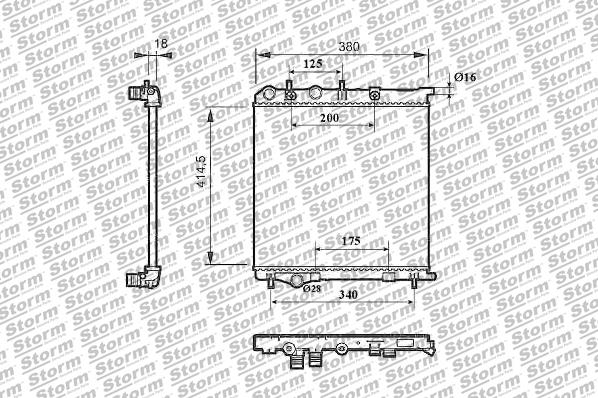 Storm 21206 - Radiateur, refroidissement du moteur cwaw.fr