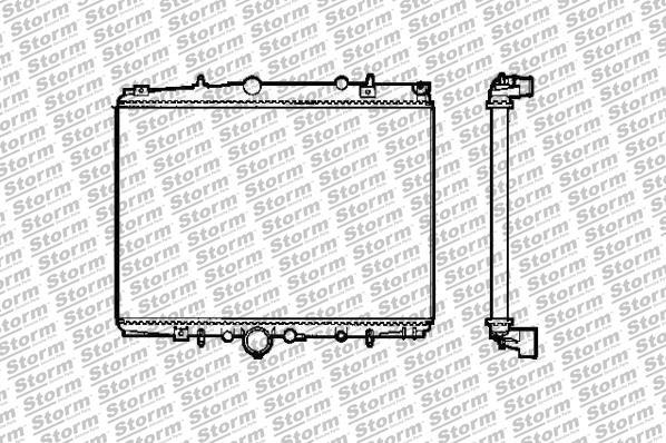 Storm 79506 - Radiateur, refroidissement du moteur cwaw.fr