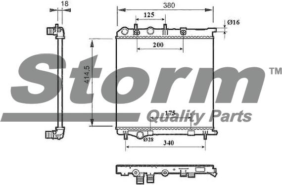 Storm F0903CI - Entretoise / tige, stabilisateur cwaw.fr