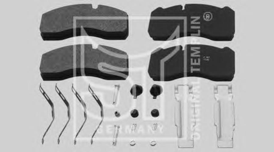 ST-Templin 03.120.8700.110 - Kit de plaquettes de frein, frein à disque cwaw.fr