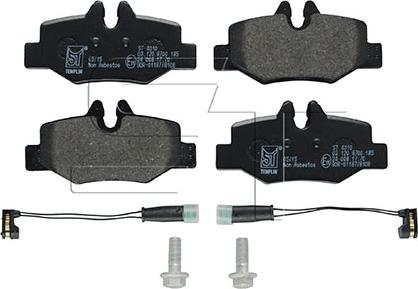 ST-Templin 03.120.8700.185 - Kit de plaquettes de frein, frein à disque cwaw.fr