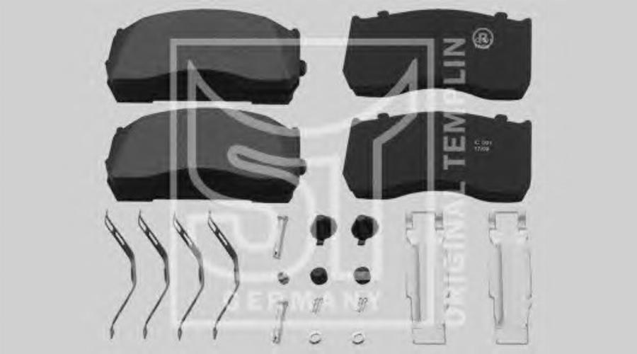 ST-Templin 03.120.8700.130 - Kit de plaquettes de frein, frein à disque cwaw.fr