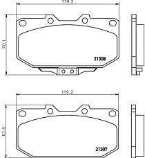 Subaru 26296AE120 - Kit de plaquettes de frein, frein à disque cwaw.fr