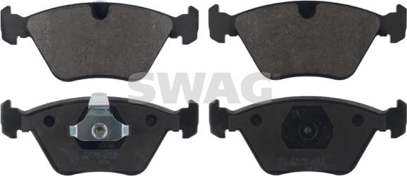 Swag 99 11 6086 - Kit de plaquettes de frein, frein à disque cwaw.fr