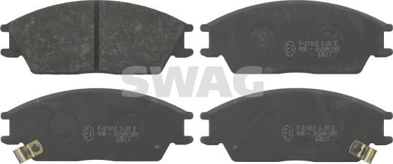 Swag 90 91 6542 - Kit de plaquettes de frein, frein à disque cwaw.fr