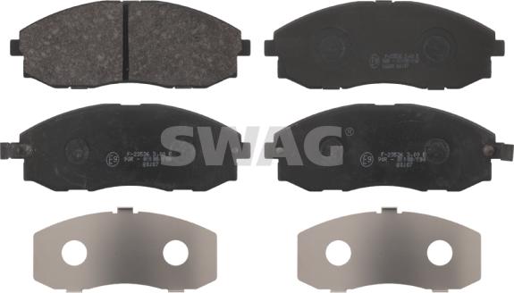 Swag 90 91 6680 - Kit de plaquettes de frein, frein à disque cwaw.fr