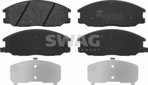 Swag 90 91 6682 - Kit de plaquettes de frein, frein à disque cwaw.fr