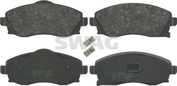 Swag 40 91 6423 - Kit de plaquettes de frein, frein à disque cwaw.fr