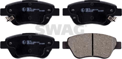 Swag 40 91 6627 - Kit de plaquettes de frein, frein à disque cwaw.fr