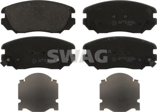 Swag 40 91 6895 - Kit de plaquettes de frein, frein à disque cwaw.fr