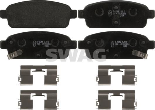 Swag 40 91 6893 - Kit de plaquettes de frein, frein à disque cwaw.fr