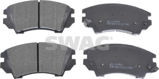 Swag 40 91 6892 - Kit de plaquettes de frein, frein à disque cwaw.fr