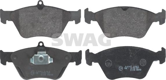 Swag 40 91 6234 - Kit de plaquettes de frein, frein à disque cwaw.fr